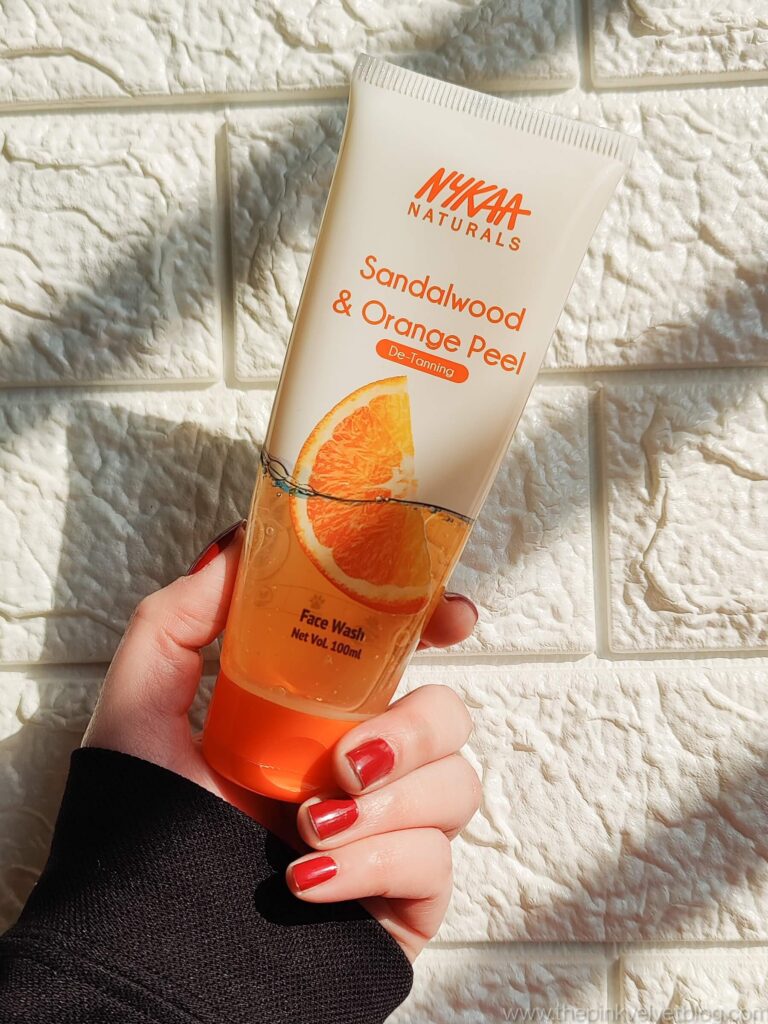 Nykaa Sandalwood and Orange Peel Face Wash Review