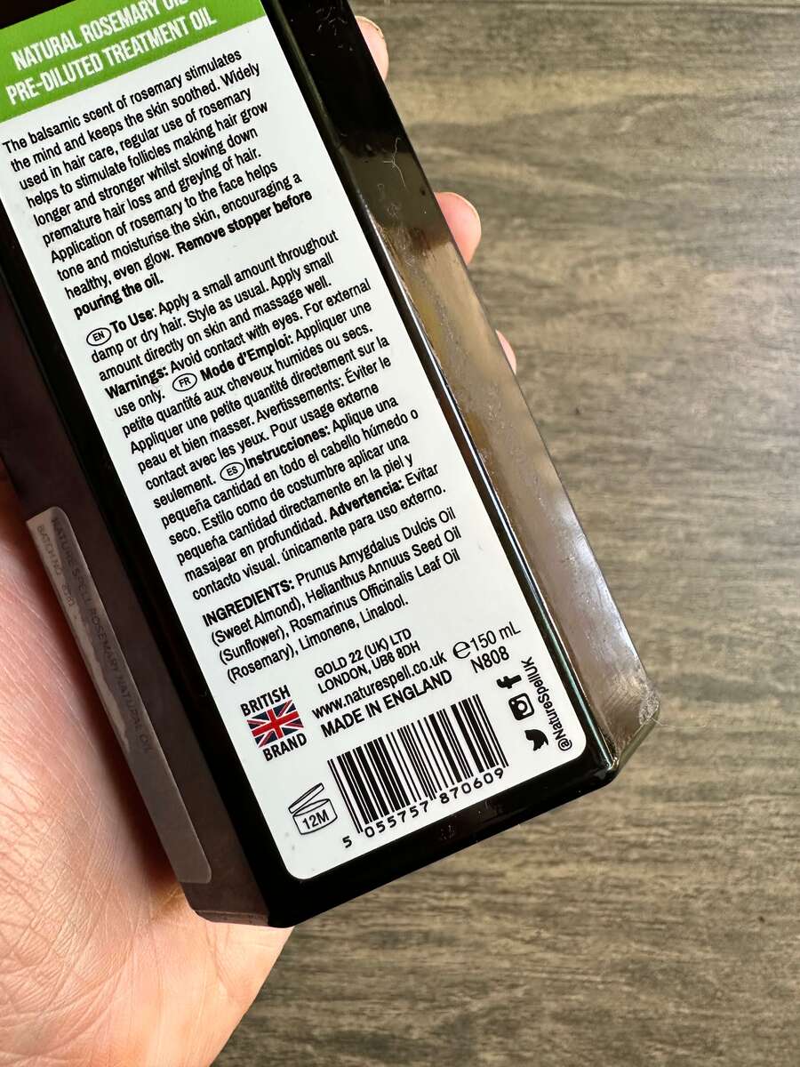 nature spell rosemary oil ingredients