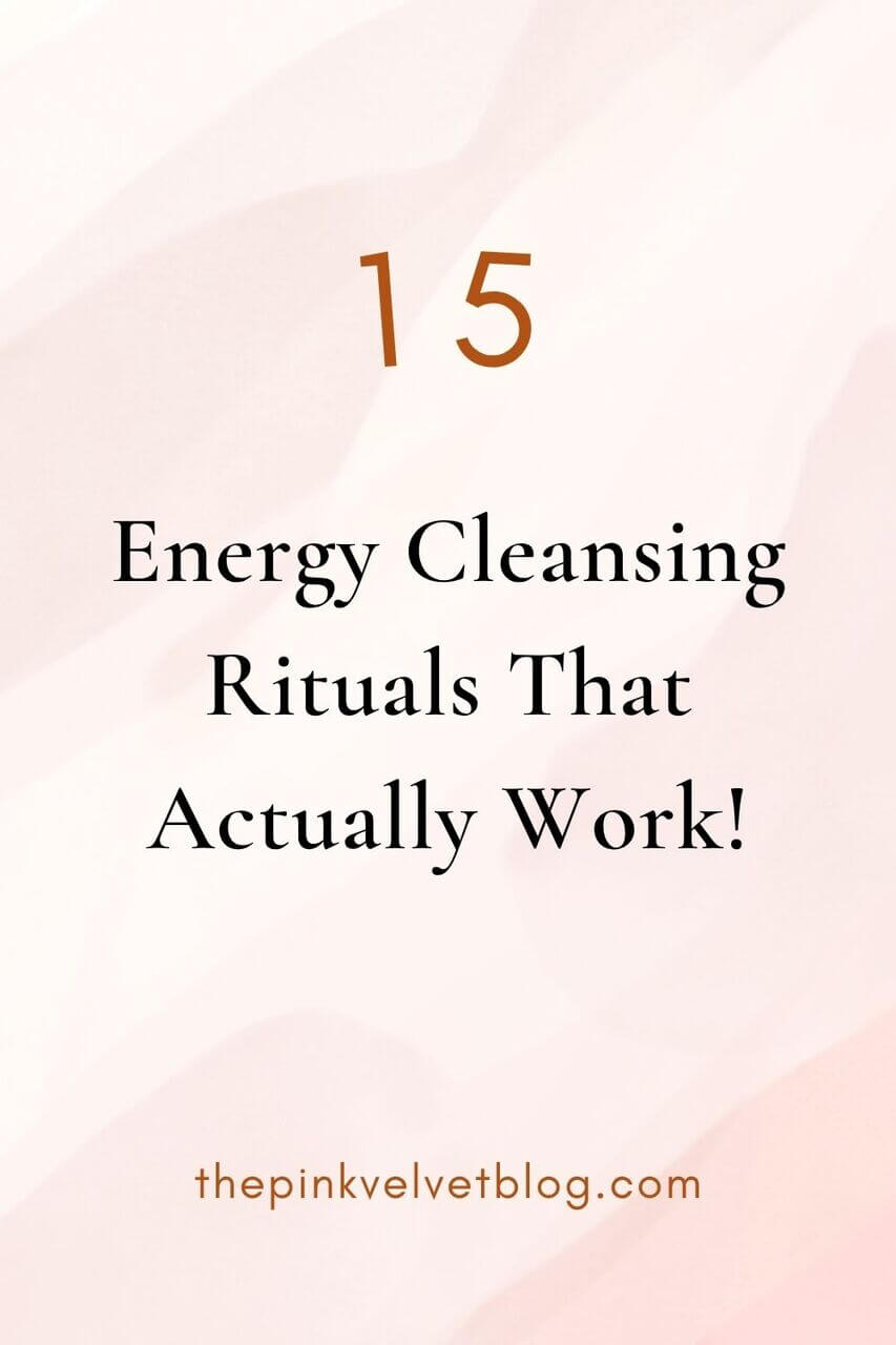 energy cleansing rituals that actually work