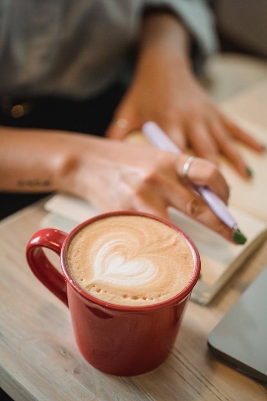 journaling with coffee