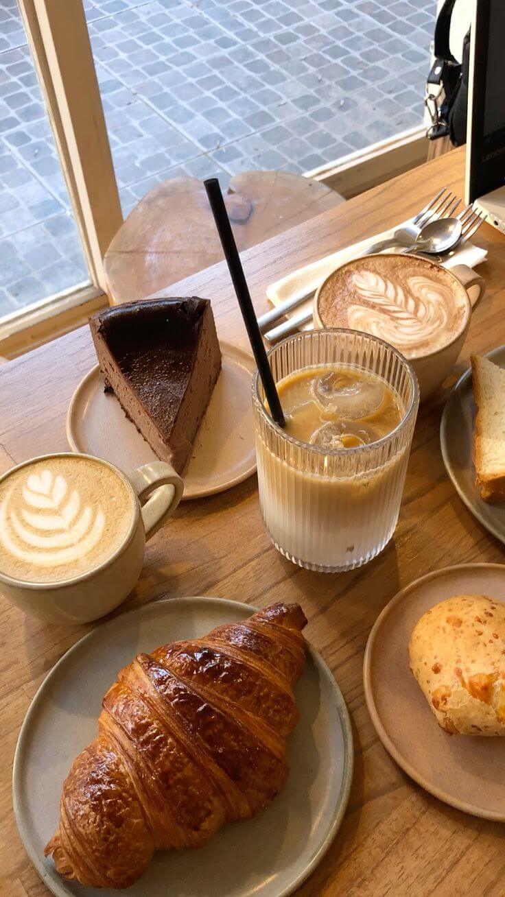 coffee and croissant