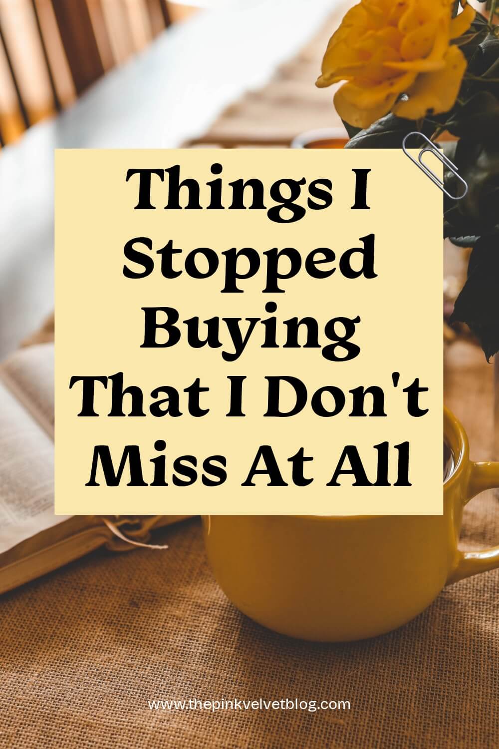 things I stopped buying - underconsumption core